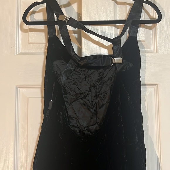 Emporio Armani Vintage Velvet Strappy Mini Dress - Picture 4 of 7
